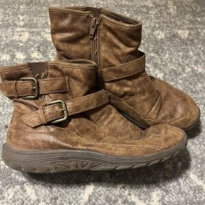 Brown Leather Ankle Boots